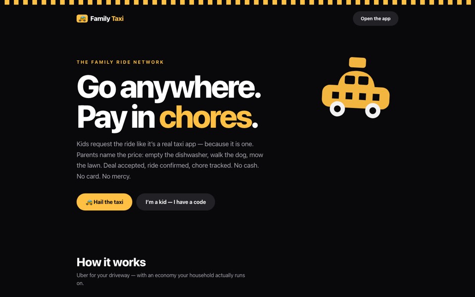 FamilyTaxi.uk screenshot